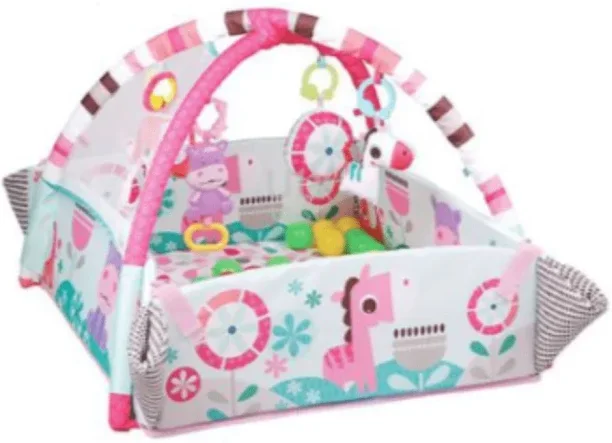 ASHCOMONLINE Baby Playmat colourful Crib Toy and Play Gym