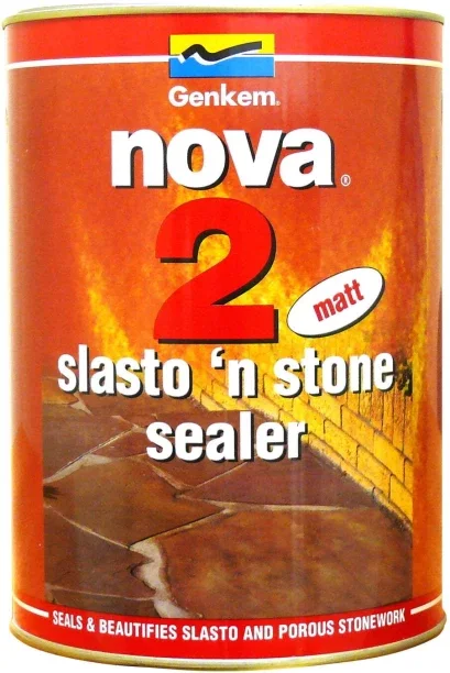 Nova 2 Slasto 'n Stone Sealer Matt Solvent Floor Coating Paint